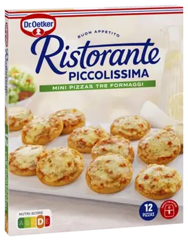 Dr. Oetker Ristorante Piccolissima Tre Formaggi 12 stuks