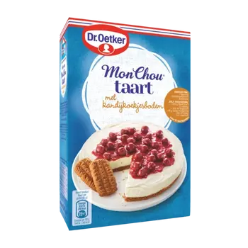 Dr. Oetker MonChoutaart met kandijkoekjesbodem