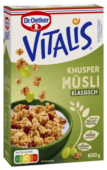 Dr. Oetker Vitalis Krokante Muesli Klassiek met Rozijnen