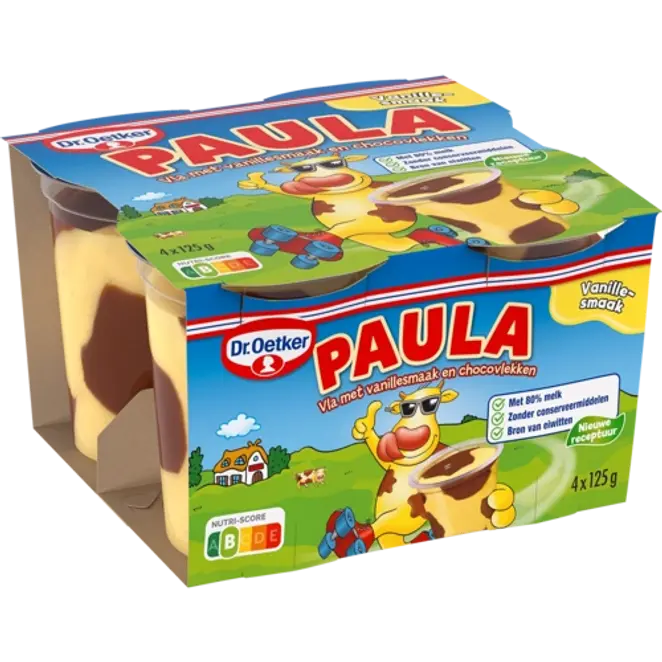 Dr. Oetker PAULA Vanille vla met chocovlekken