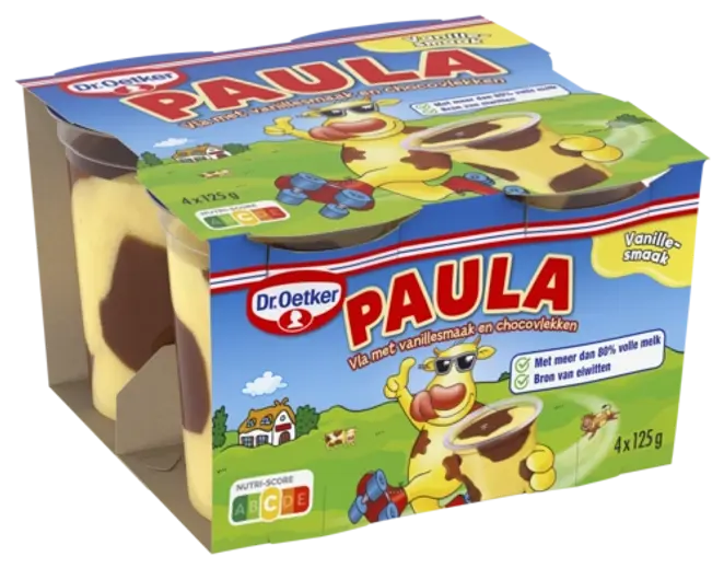 Dr. Oetker PAULA Vanille vla met chocovlekken