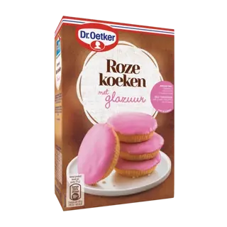 Dr. Oetker Roze Koeken met glazuur