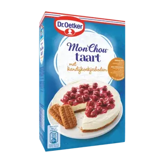 Dr. Oetker MonChoutaart met kandijkoekjesbodem