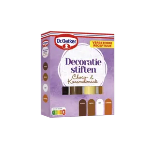 Dr. Oetker Decoratiestiften Choco & Karamel 1 stift puur of melk