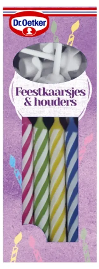 Dr. Oetker Feestkaarsjes & houders 