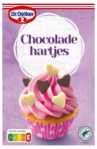 Dr. Oetker Chocoladehartjes
