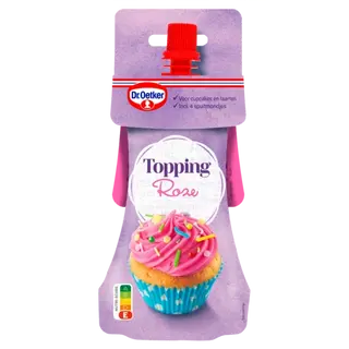 Dr. Oetker Topping roze  (of mix voor botercreme)