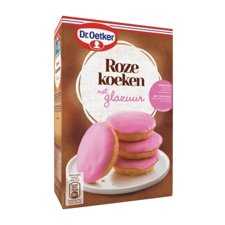 Dr. Oetker Roze Koeken met glazuur