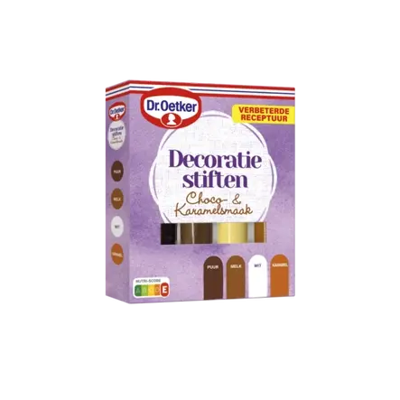 Dr. Oetker Decoratiestiften Choco & Karamel 1 stift puur of melk