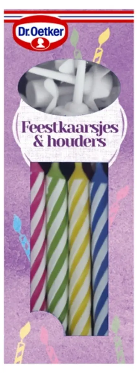 Dr. Oetker Feestkaarsjes & houders 