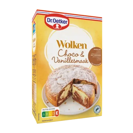Dr. Oetker Wolken Choco en Vanillesmaak