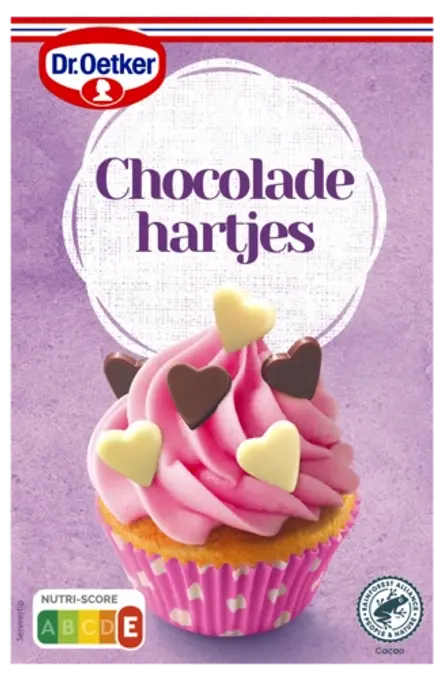 Dr. Oetker Chocoladehartjes