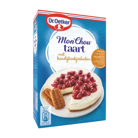 Dr. Oetker MonChoutaart met kandijkoekjesbodem
