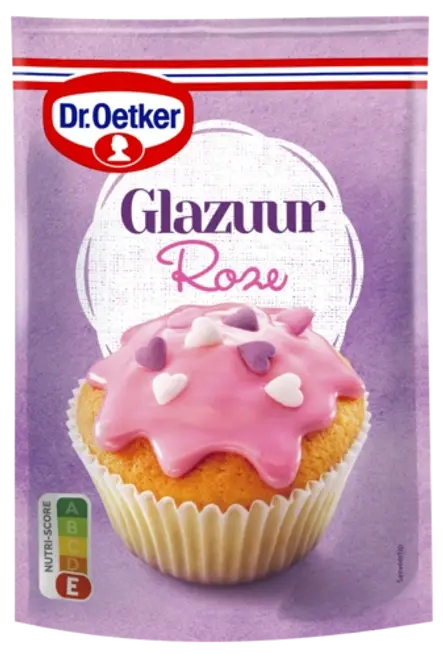 Dr. Oetker Roze glazuur of Dr. Oetker Gebaksglazuur