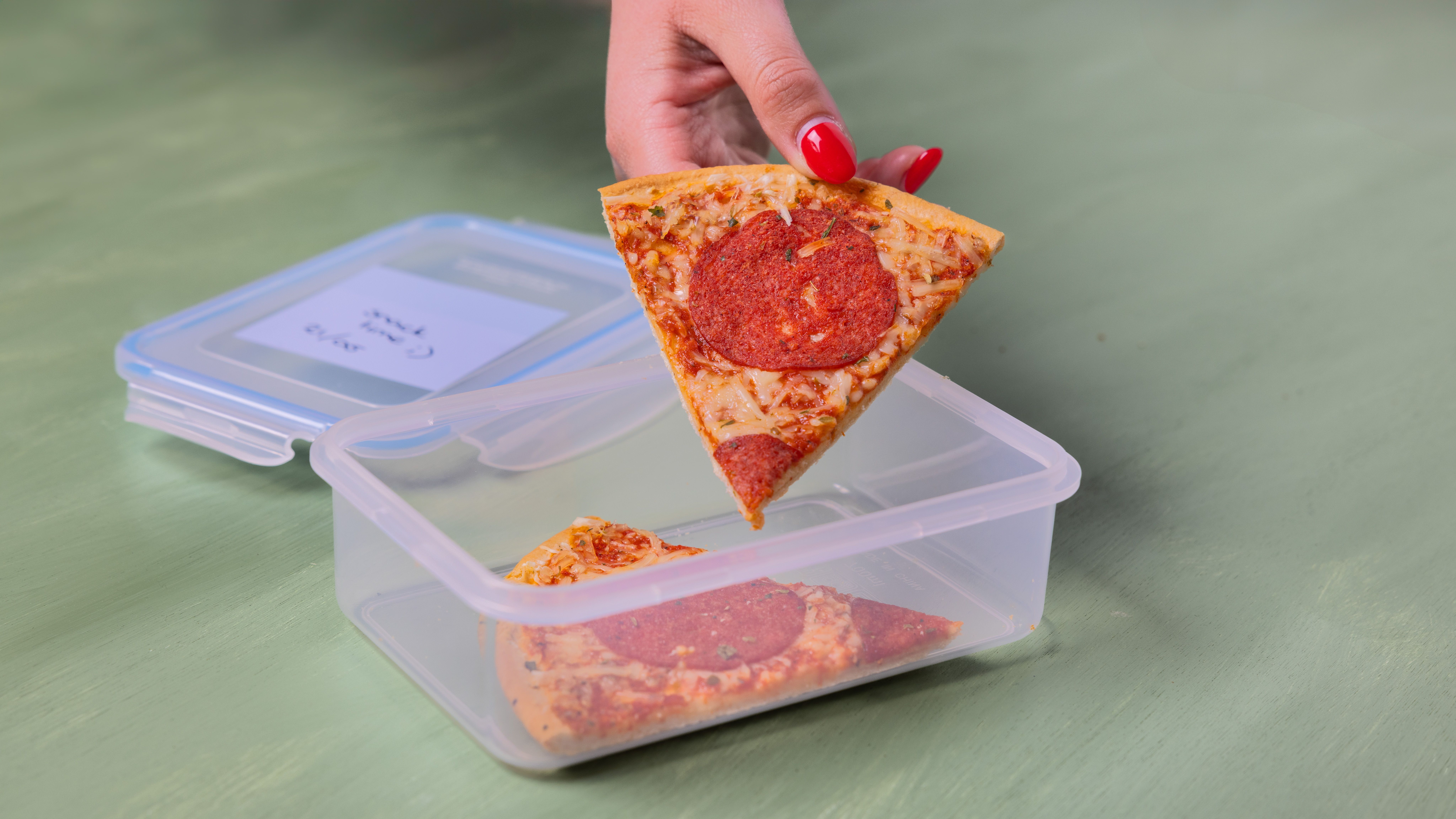 Overgebleven pizza bewaren