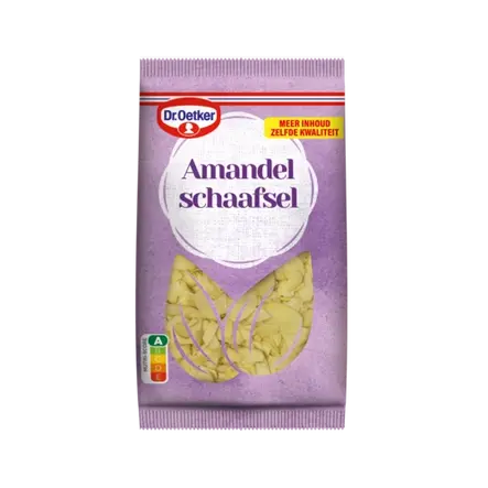 Dr. Oetker Amandelschaafsel (1 eetlepel apart houden voor de decoratie)