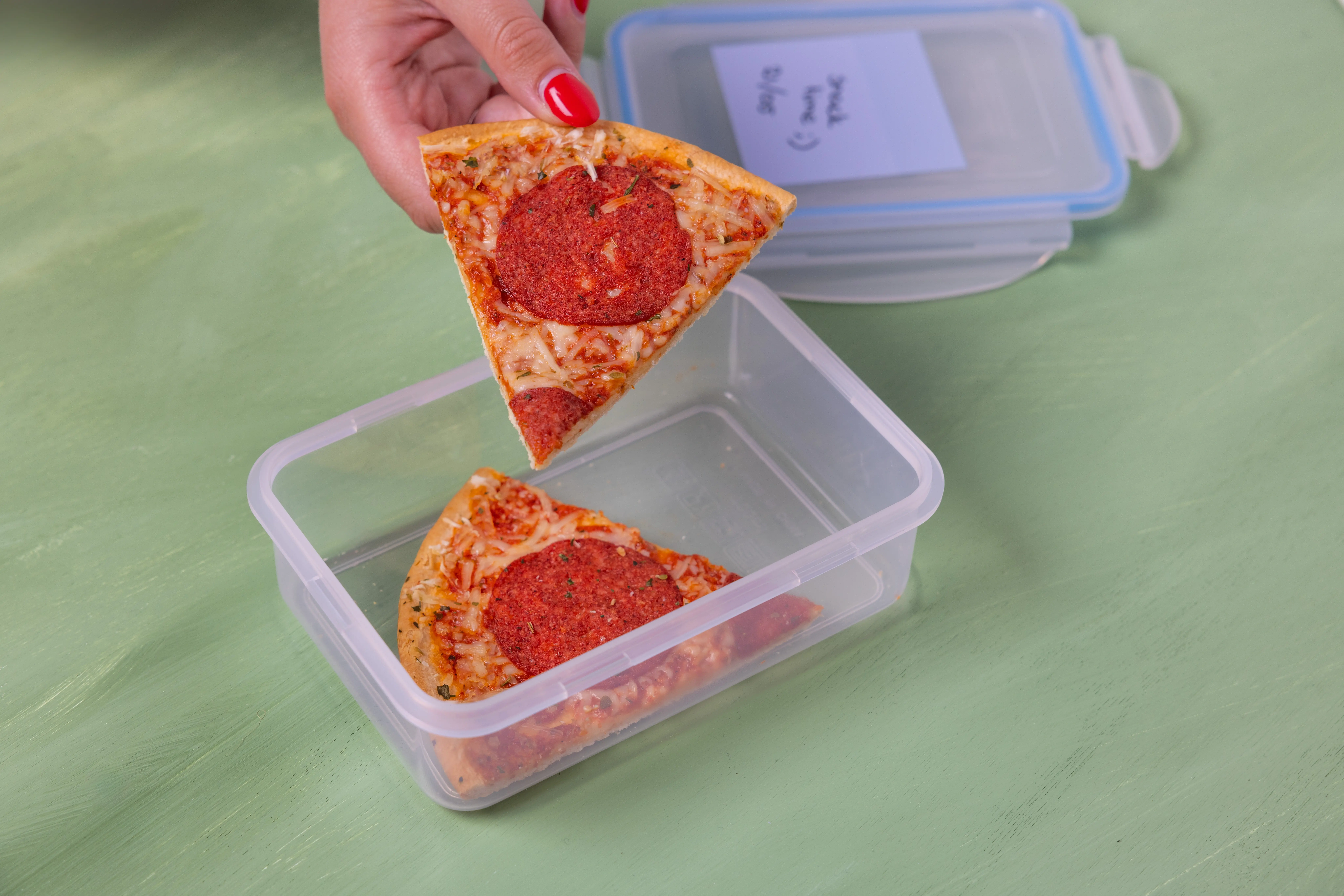 Pizzapunt opwarmen