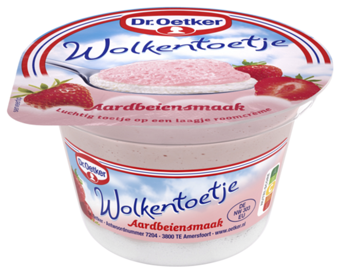 Dr. Oetker Wolkentoetje Aardbei