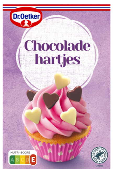 Dr. Oetker Chocoladehartjes