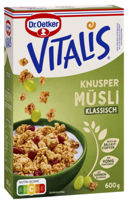 Dr. Oetker Vitalis Krokante Muesli Klassiek met Rozijnen
