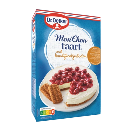 Dr. Oetker MonChoutaart met kandijkoekjesbodem