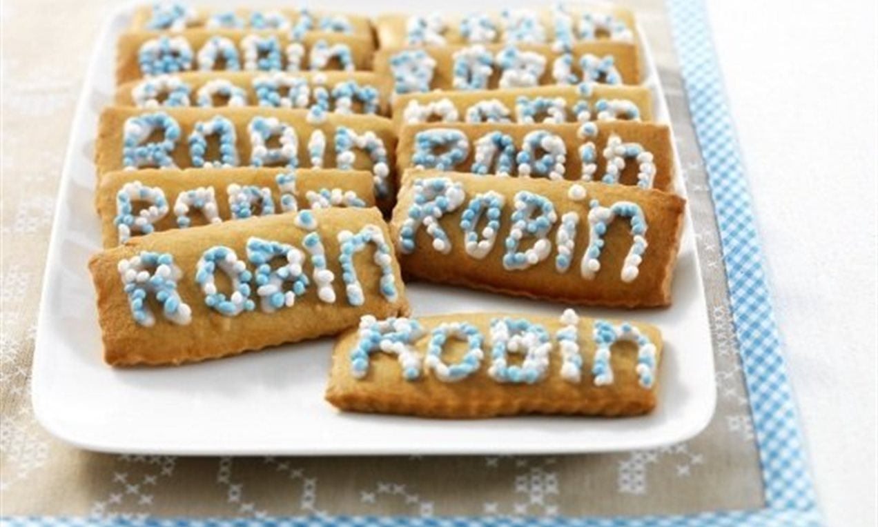 Geboortekoekjes met naam