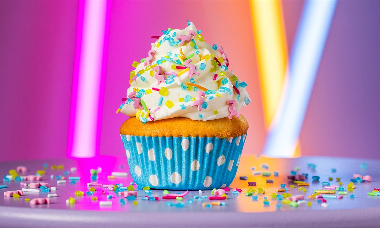 Neon Fun Cupcakes