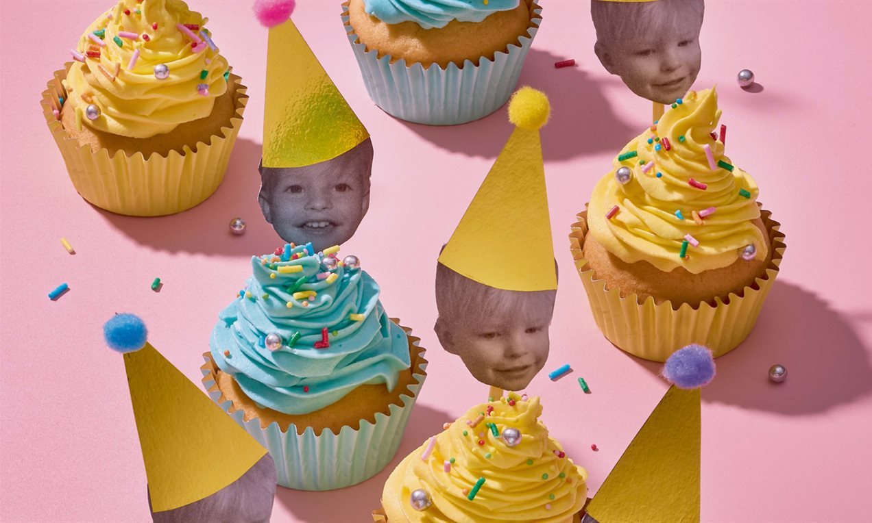 Blije-baby cupcakes