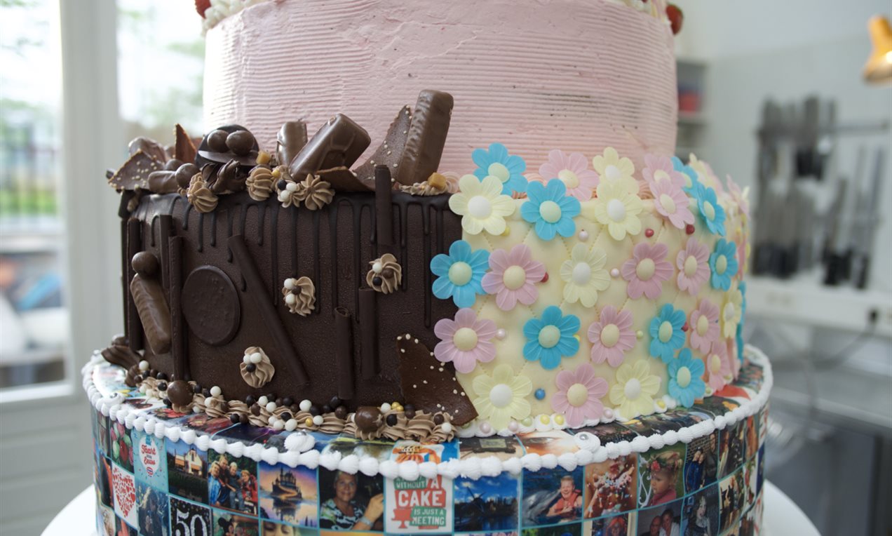Chocolade Vanille Taart