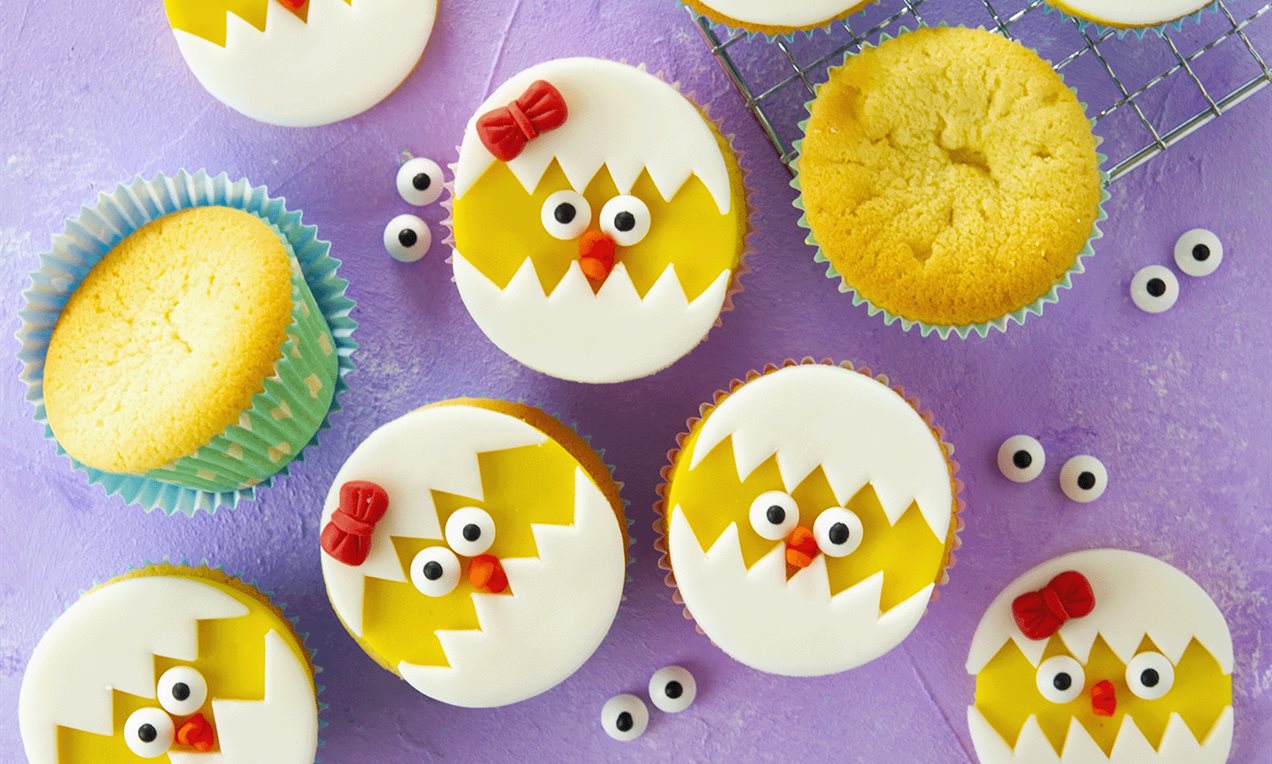 Paaskuiken cupcakes