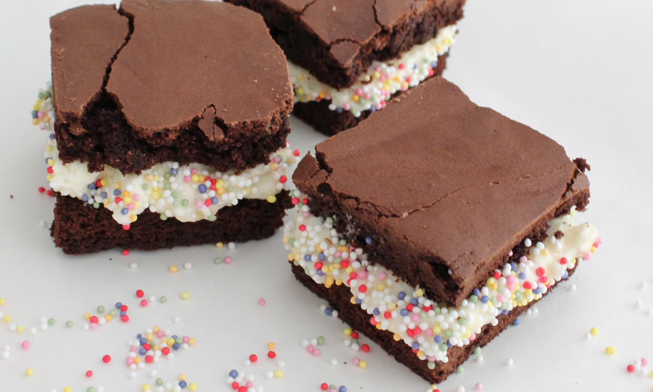 Brownie met banaan