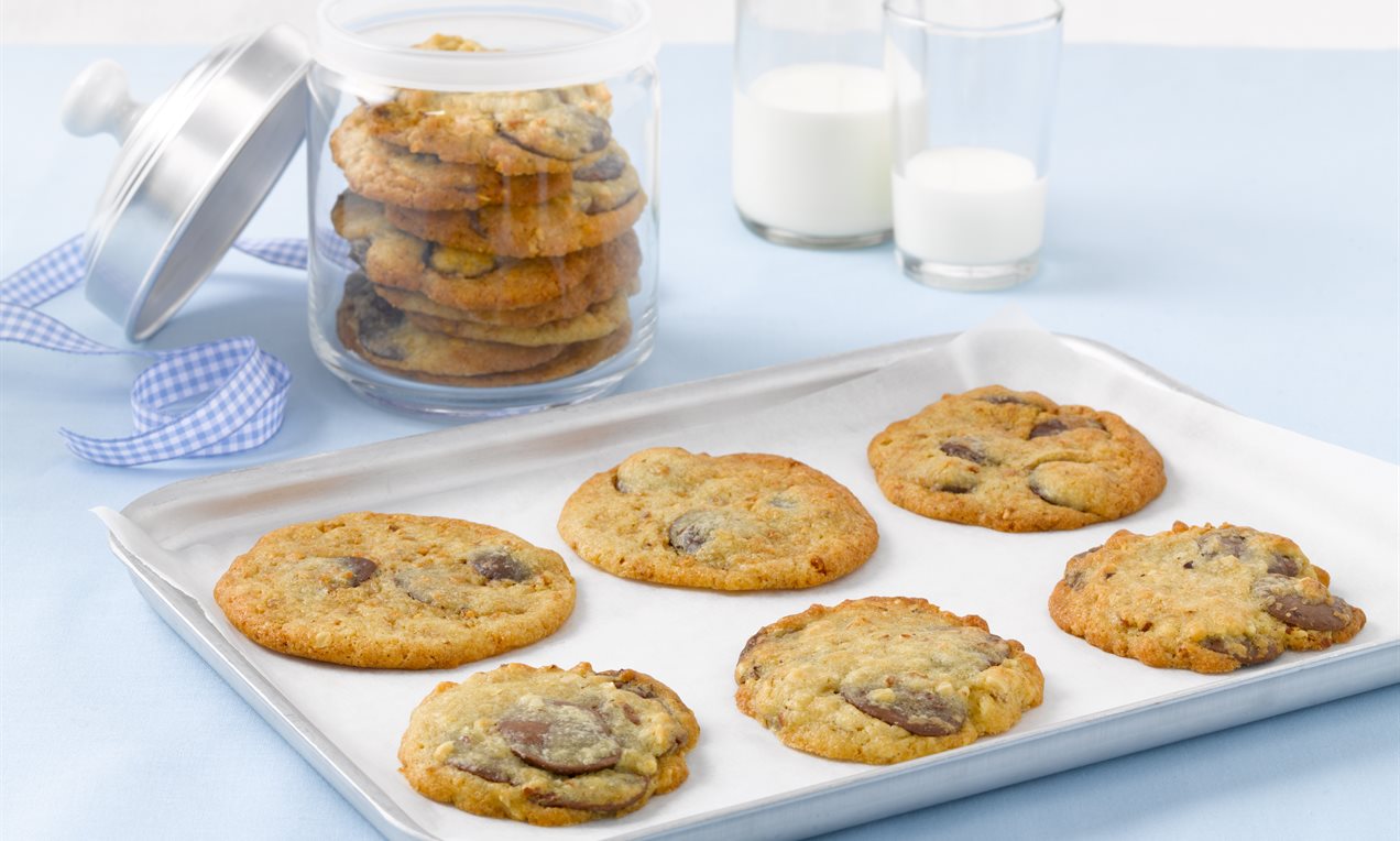 Krokante Chocolate Chip Cookies