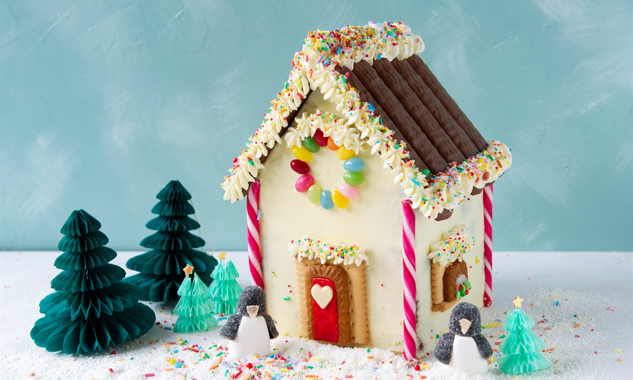 Koekhuisje van brownies