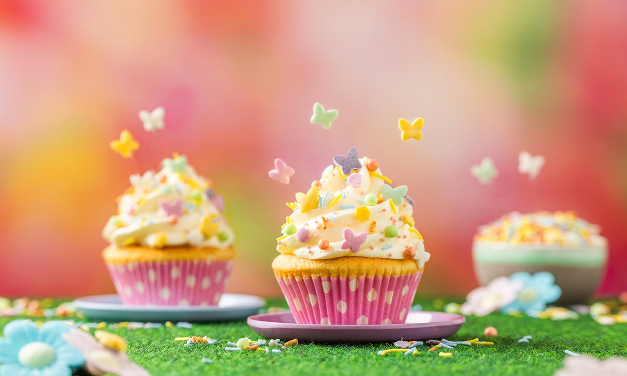 Vlinder cupcakes
