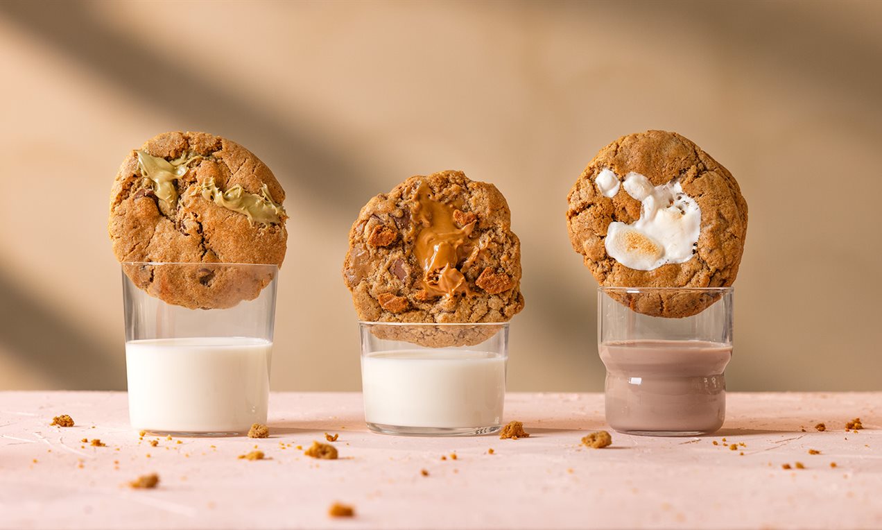 Gevulde chocolate chip cookies