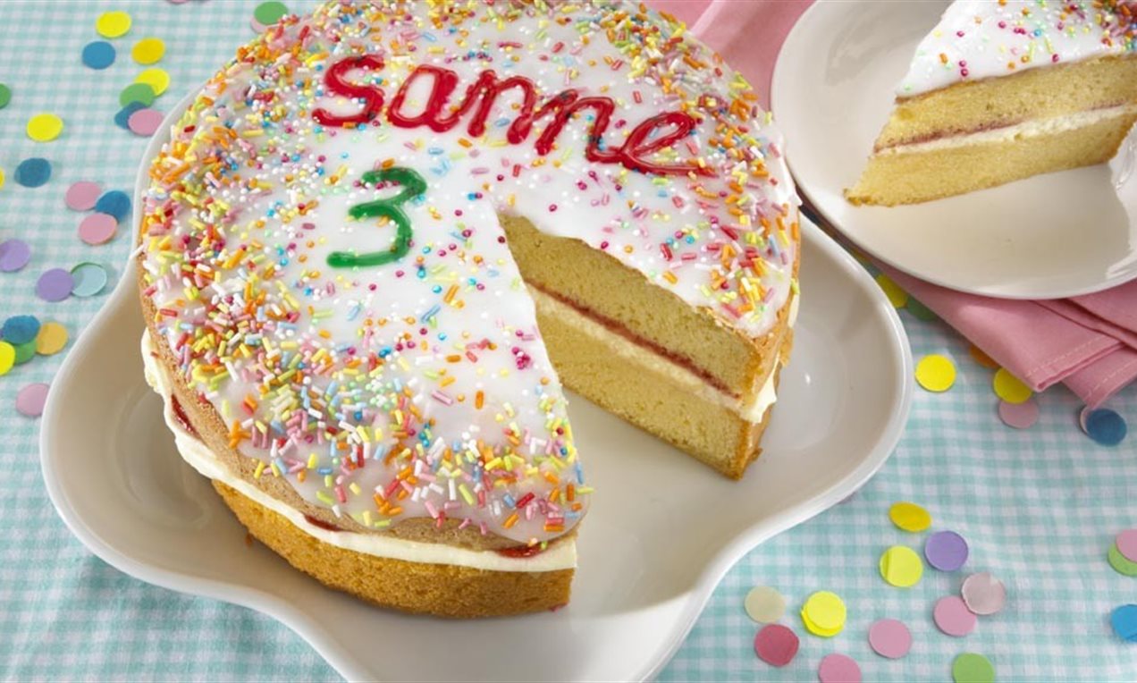 Feesttaart van cake