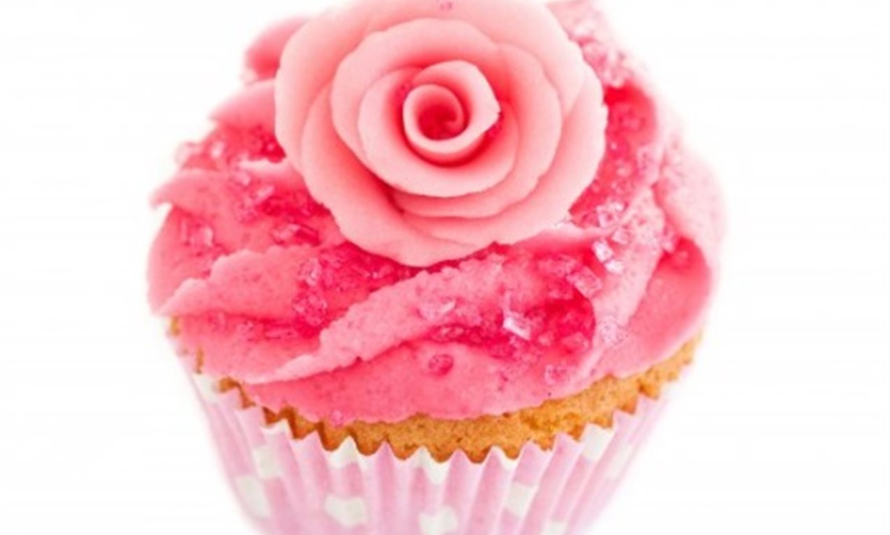 Rozen cupcake