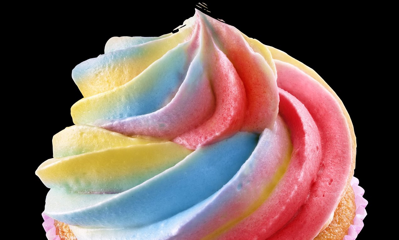 Regenboog Cupcake