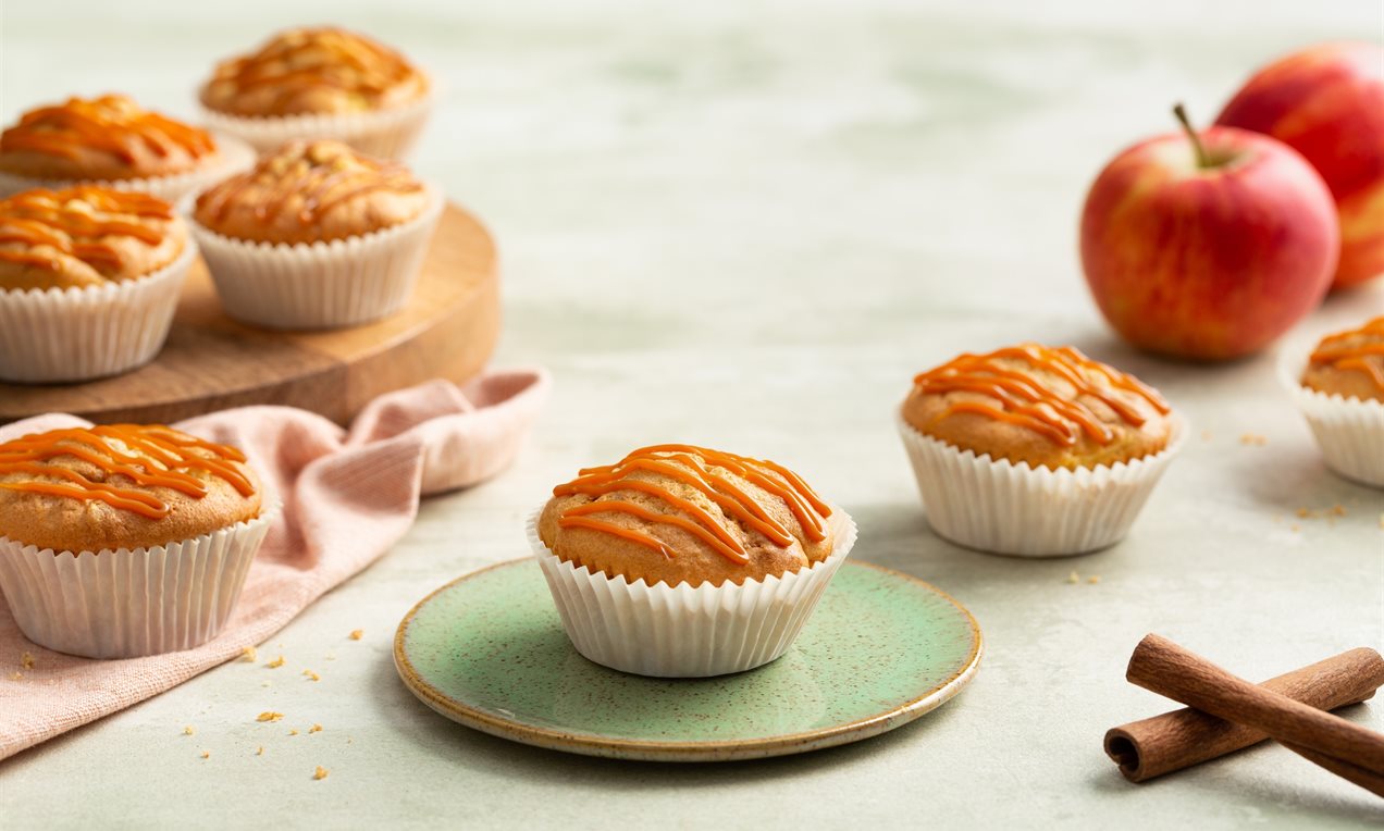 Appelmuffins met karamel