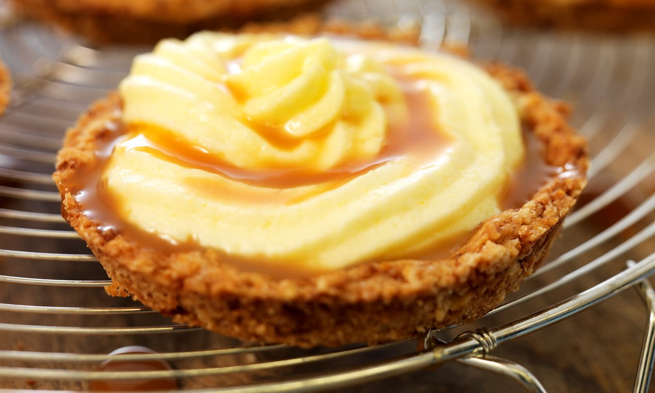 Tartelette met room en karamel