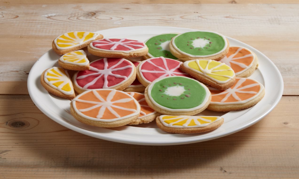 Decoratie koekjes met cookie icing